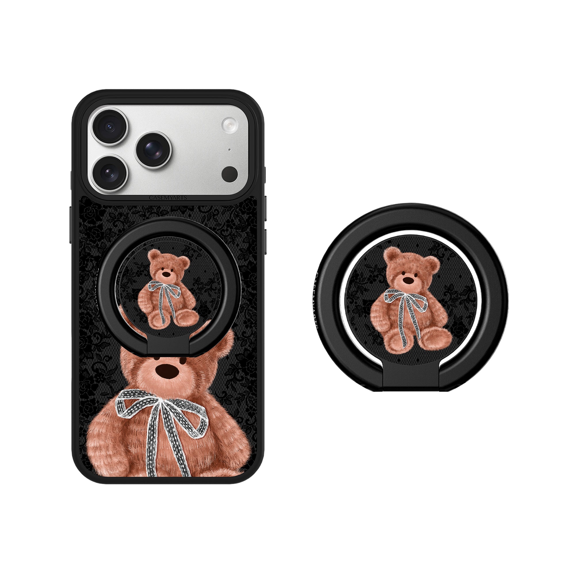 CASEMYARTS Lace Bear MagSafe iPhone Grip