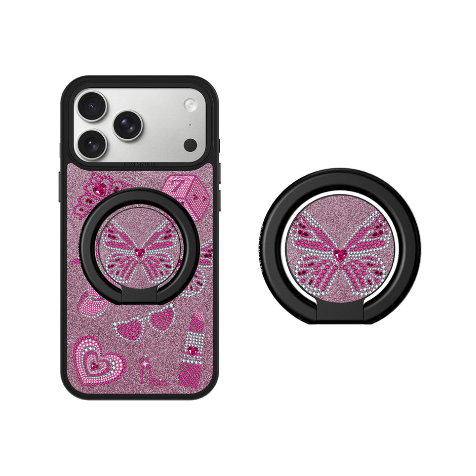 CASEMYARTS Hot Pink Girls MagSafe iPhone Grip