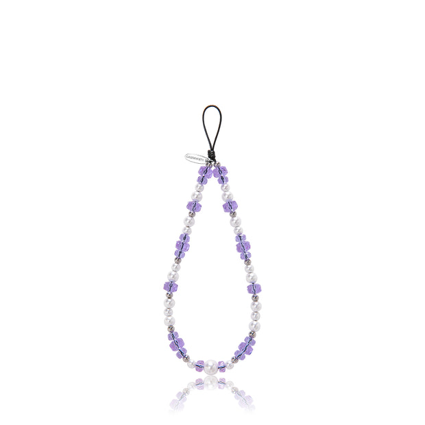 CASEMYARTS Silver Amethyst iPhone Charm