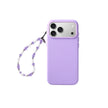 CASEMYARTS Silver Amethyst iPhone Charm