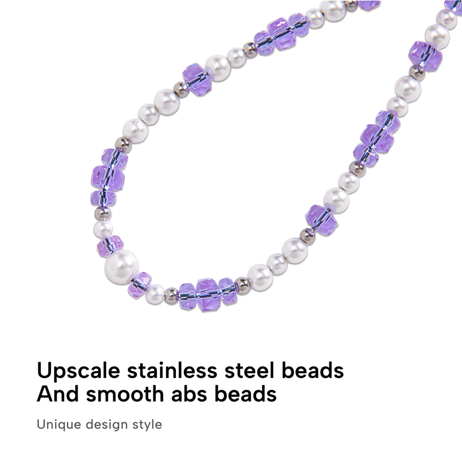 CASEMYARTS Silver Amethyst iPhone Charm