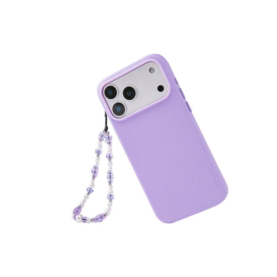 CASEMYARTS Silver Amethyst iPhone Charm