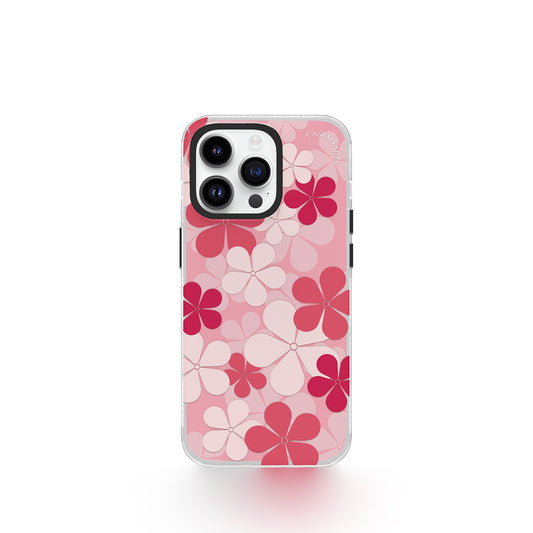 CASEMYARTS iPhone-Hülle mit rosa Blumenmotiv 