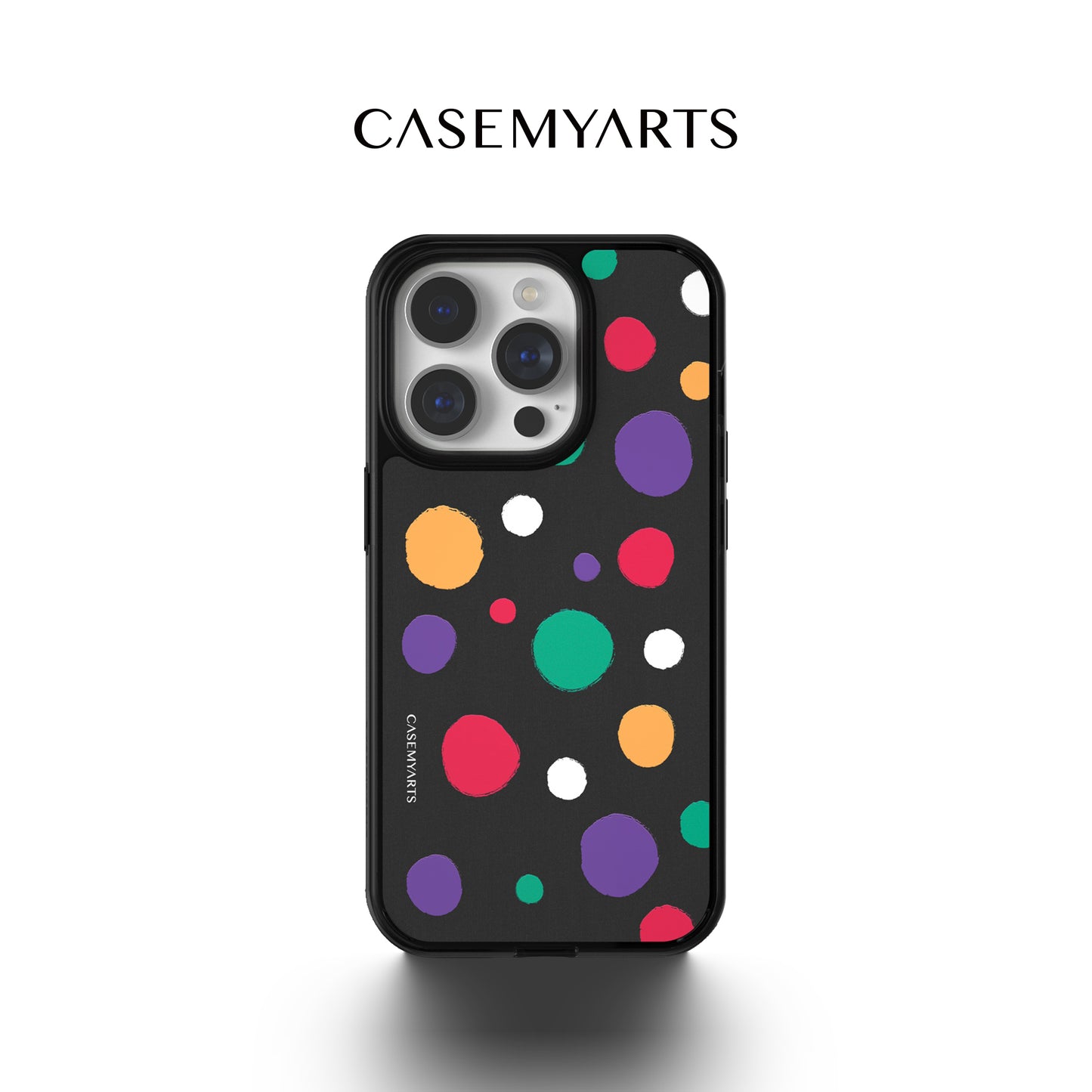 CASEMYARTS Colorful Painted Dots MagSafe iPhone Case