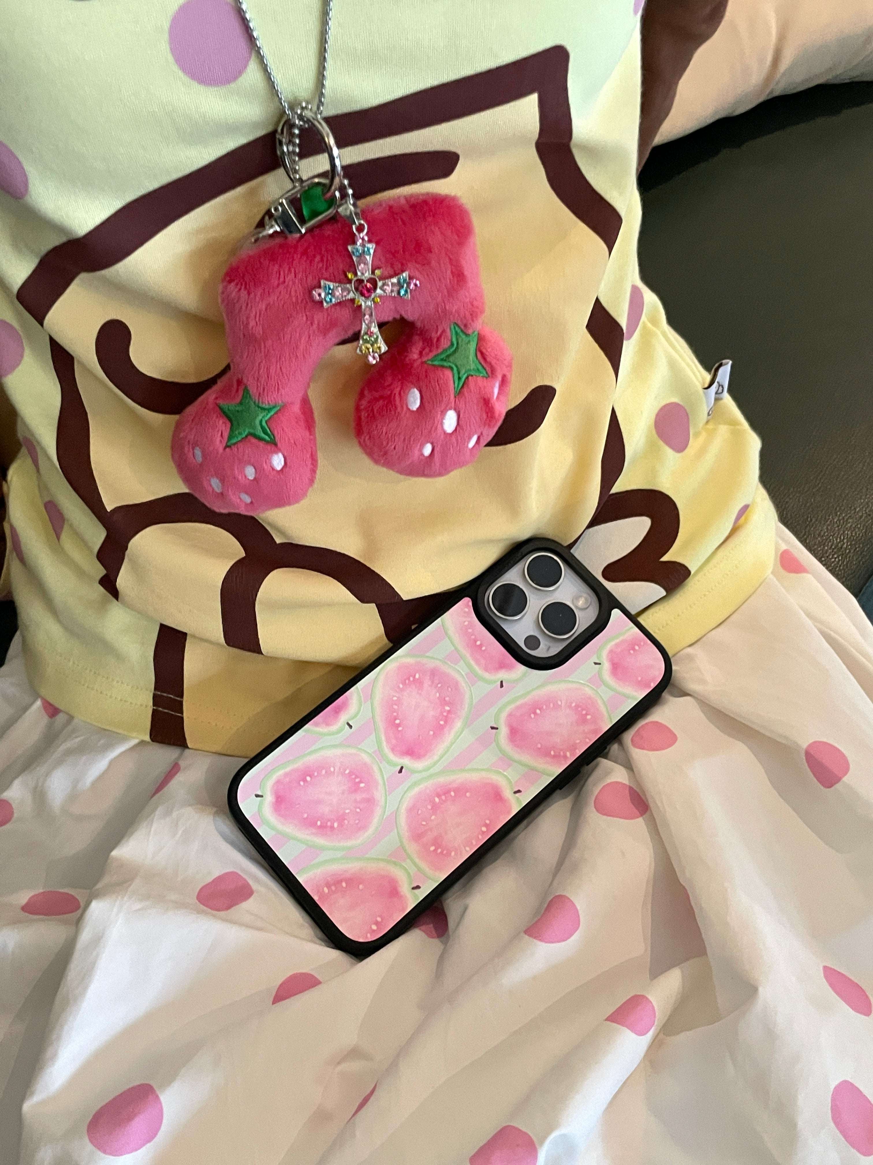 CASEMYARTS Pink Guava MagSafe iPhone Case