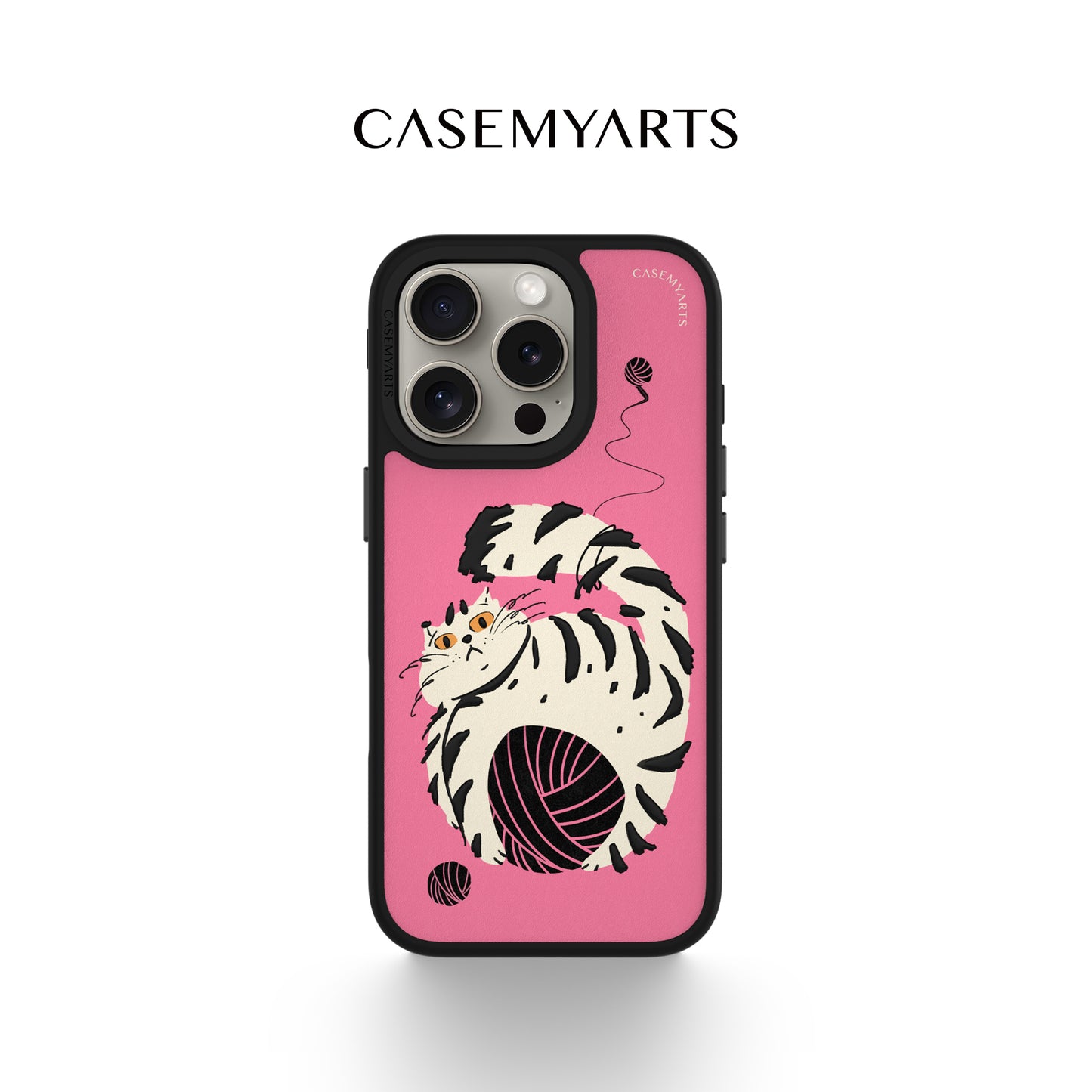 CASEMYARTS  Lazy Cat MagSafe iPhone Case