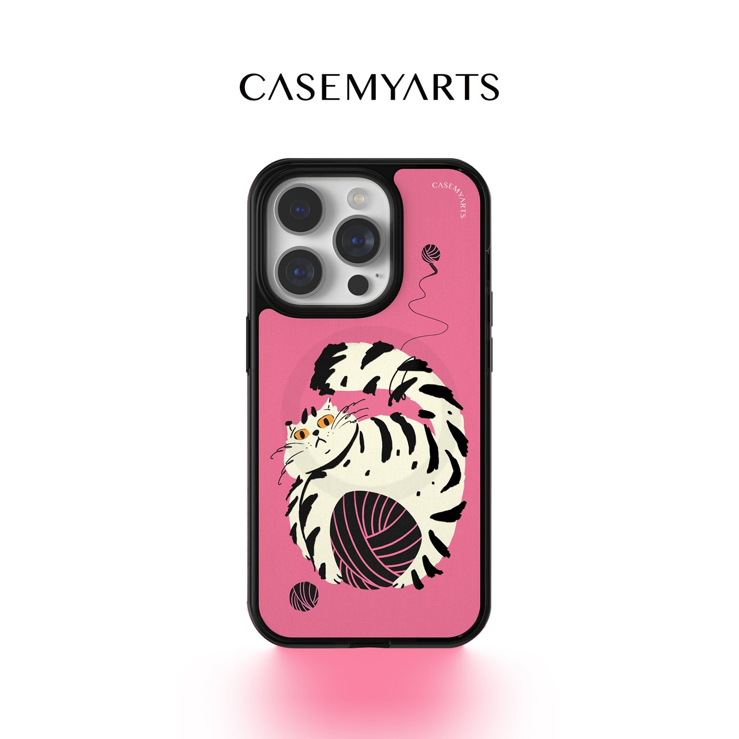 CASEMYARTS  Lazy Cat MagSafe iPhone Case