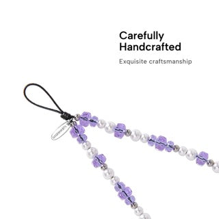 CASEMYARTS Silver Amethyst iPhone Charm