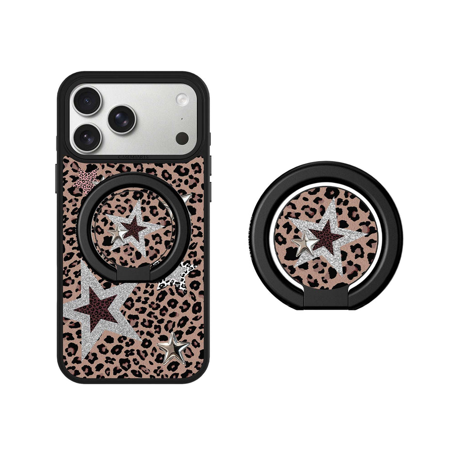 CASEMYARTS Leopard Star MagSafe iPhone Grip