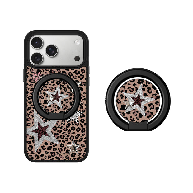 CASEMYARTS Leopard Star MagSafe iPhone Grip