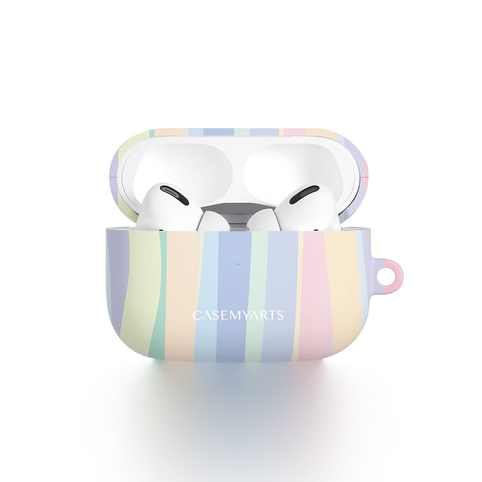 CASEMYARTS Pastel Rainbow AirPods Case