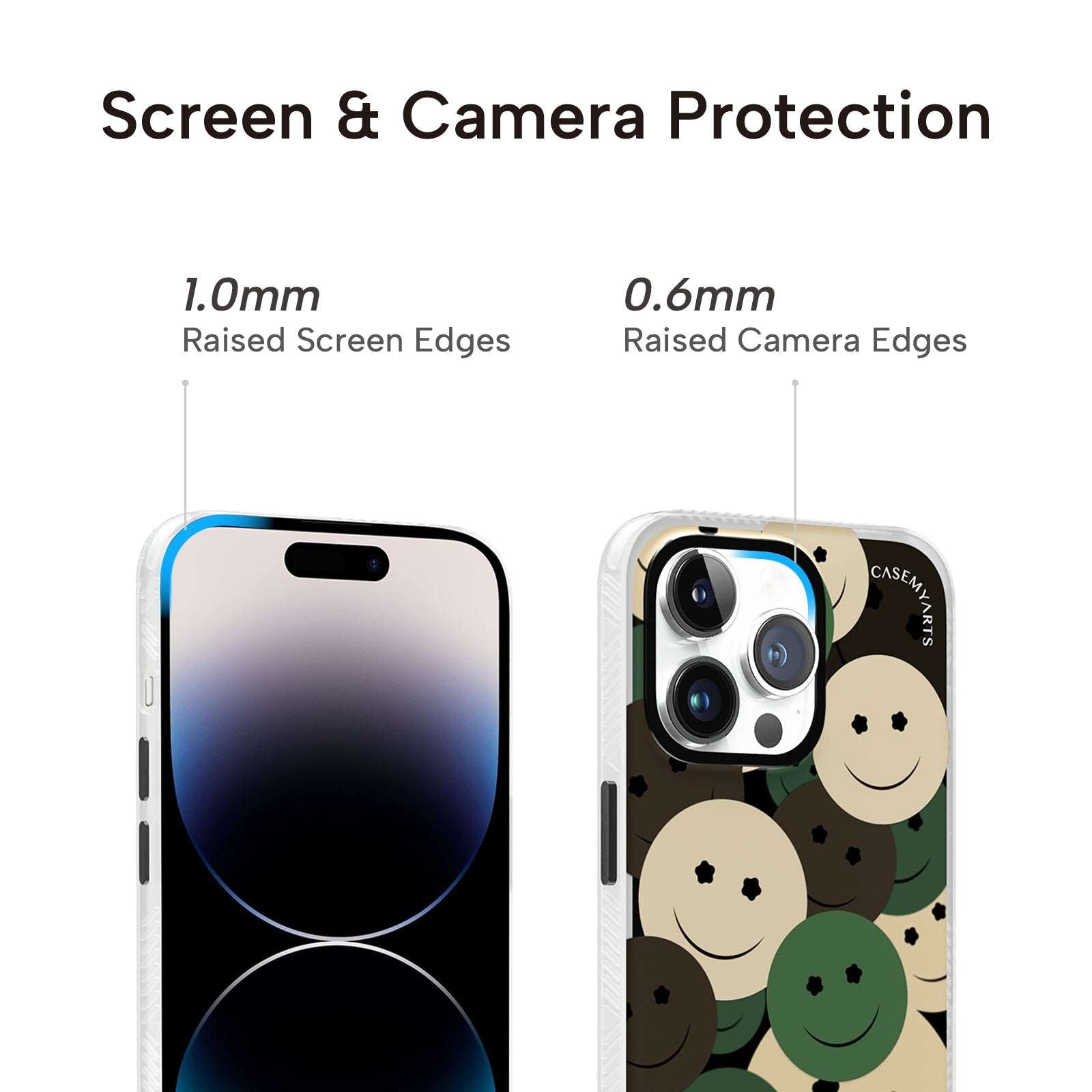 CASEMYARTS Camouflage Smiley iPhone Case