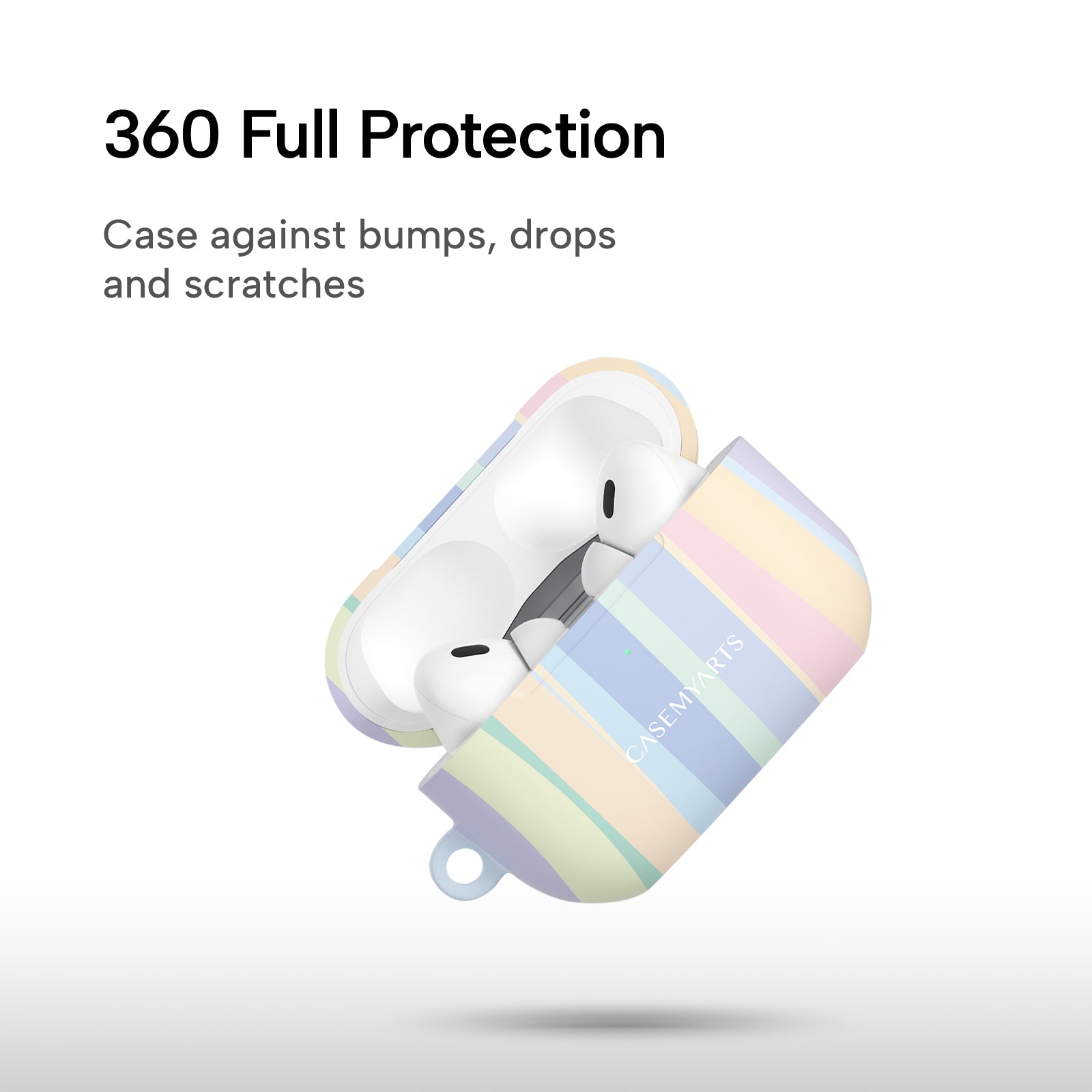 CASEMYARTS Pastel Rainbow AirPods Case