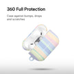 CASEMYARTS Pastel Rainbow AirPods Case