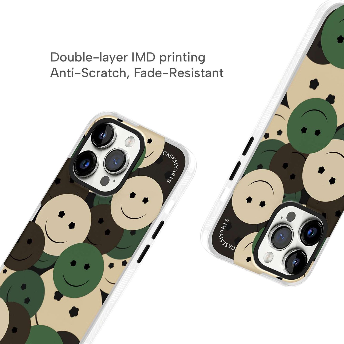 CASEMYARTS Camouflage Smiley iPhone Case